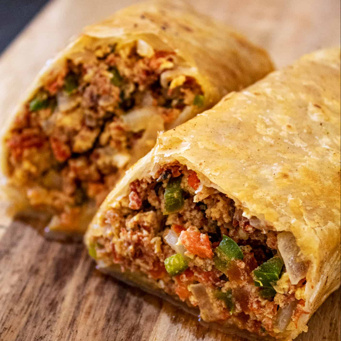 Machaca Breakfast Burrito
