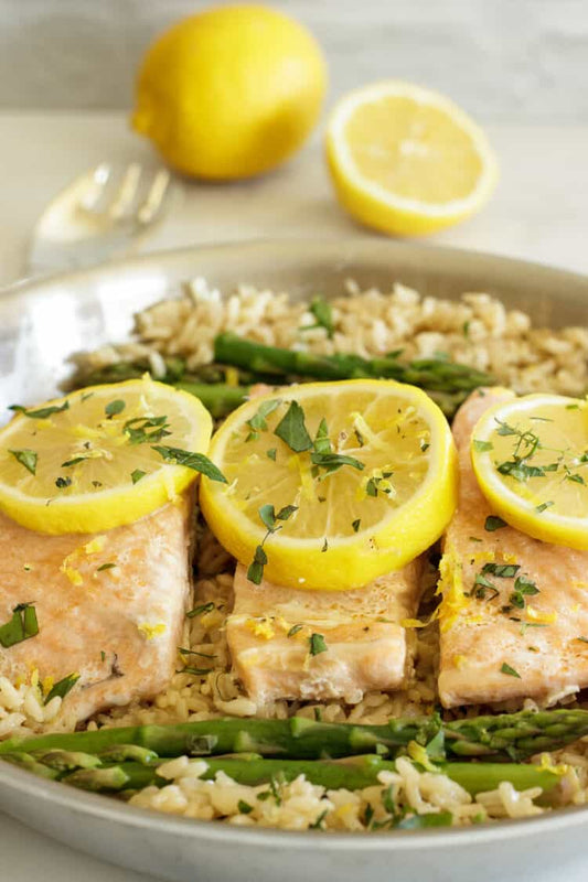 Lemon Dill Salmon & Rice