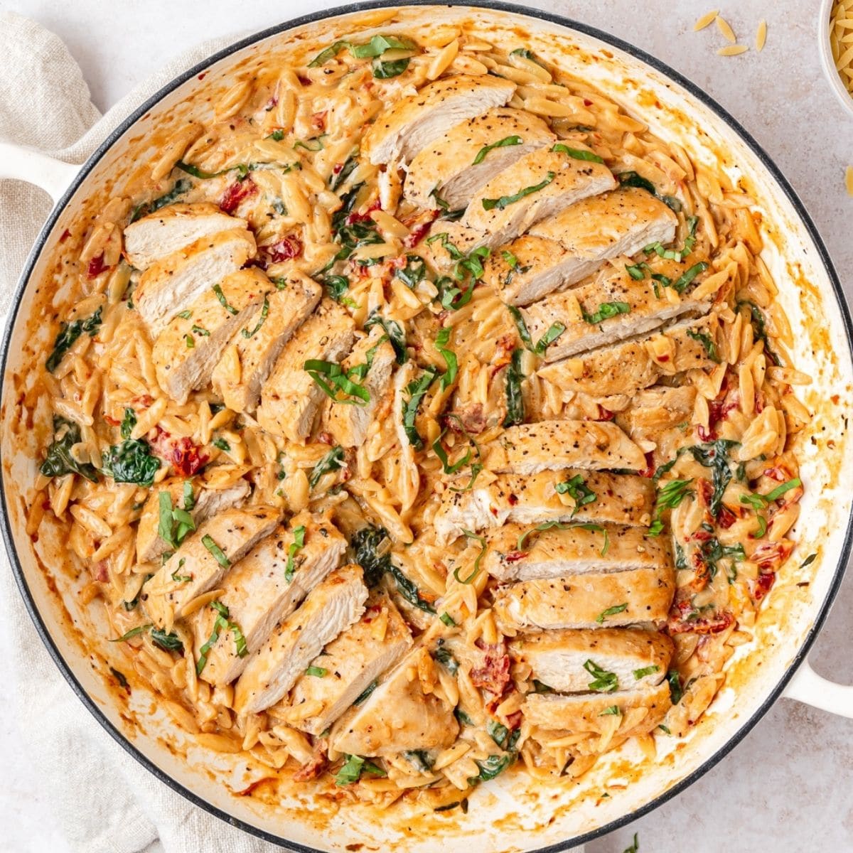 Tuscan Chicken & Orzo